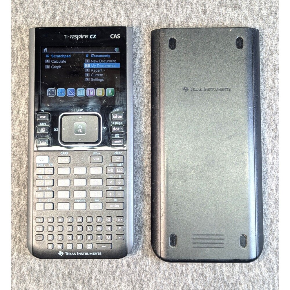 TI-Nspire CX CAS Color Graphing Calculator Tested Works With Cover No Charger
